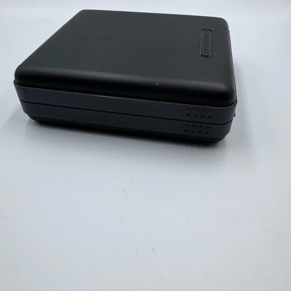 Vintage Laserline 12 CD DVD Case Hard Shell Wallet Flip Disc Storage Black
